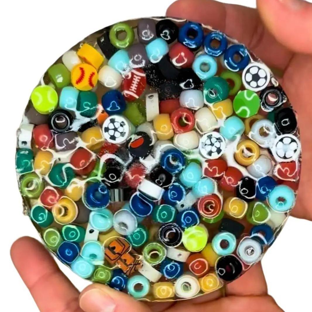 Reuseable Picky Pad Sports Galore, remelt 30+ times, biodegradable, stress relief, fidget toy, picking, focus tool, sensory experience, great for fine motor skills!